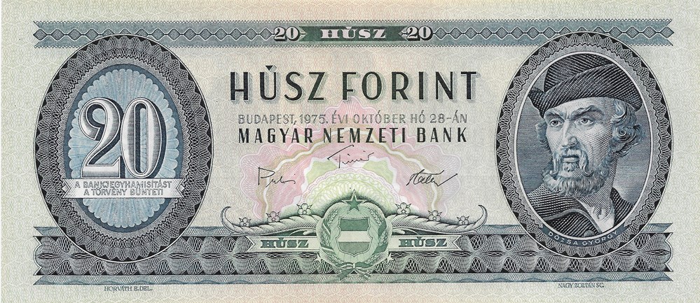 20 forint billets europe hongrie 20 forint
