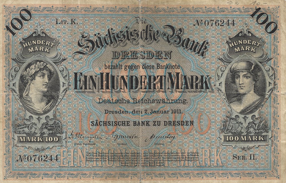 100 marks billets europe allemagne 100 marks