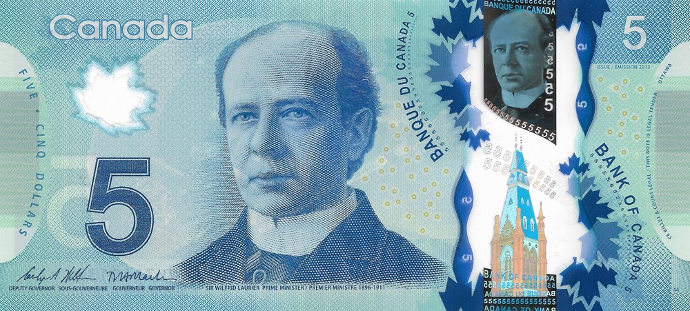 5 dollars billets amerique du nord canada 5 dollars