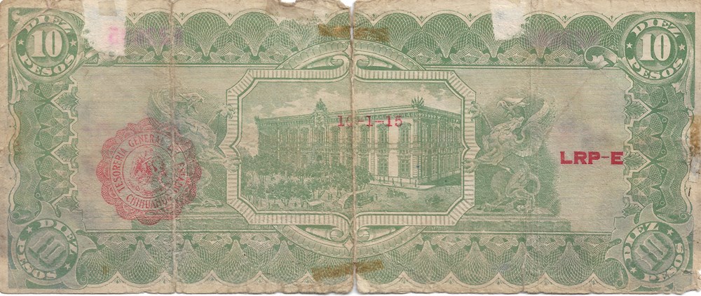 billets amerique du nord mexique 10 pesos