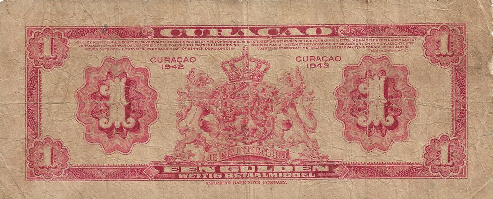 1 florin billets amerique centrale et caraibes curacao 1 florin