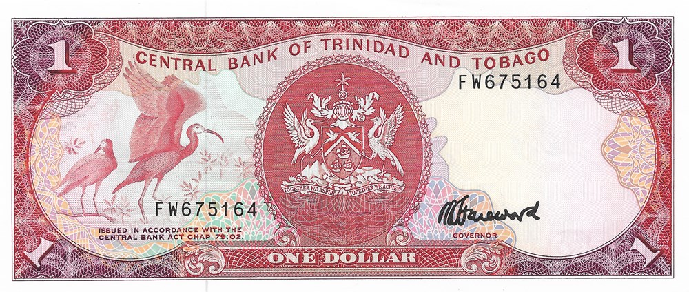 1 dollar billets amerique centrale et caraibes trinite tobago 1 dollar