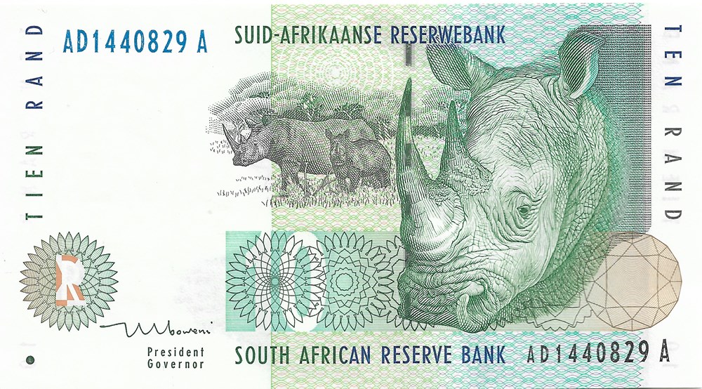 10 rand billets afrique du sud 10 rand