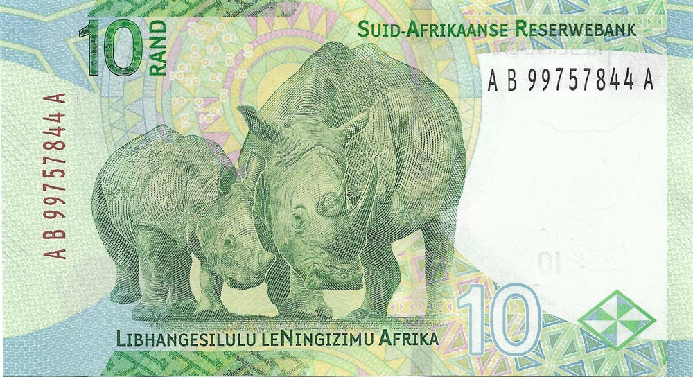 10 rand billets afrique du sud 10 rand