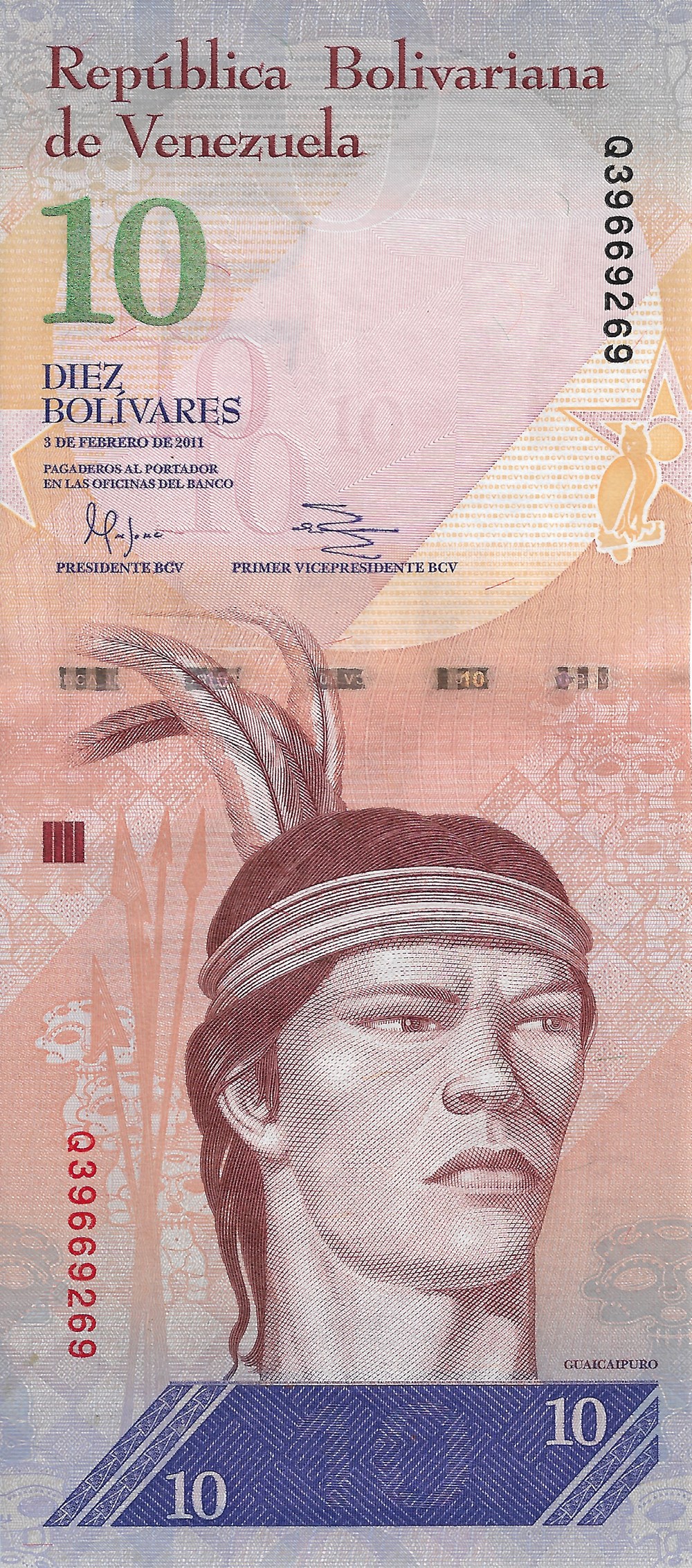 billets amerique du sud venezuela 10 bolivars