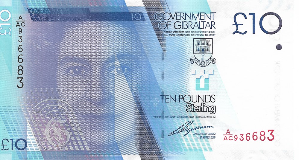 10 livres sterling billets europe gibraltar 10 livres sterling