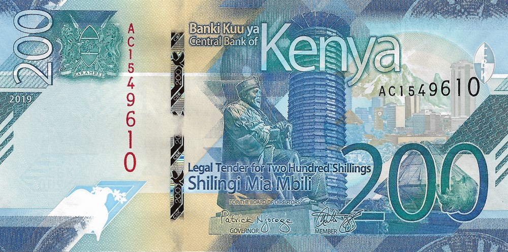200 shillings billets afrique kenya 200 shillings