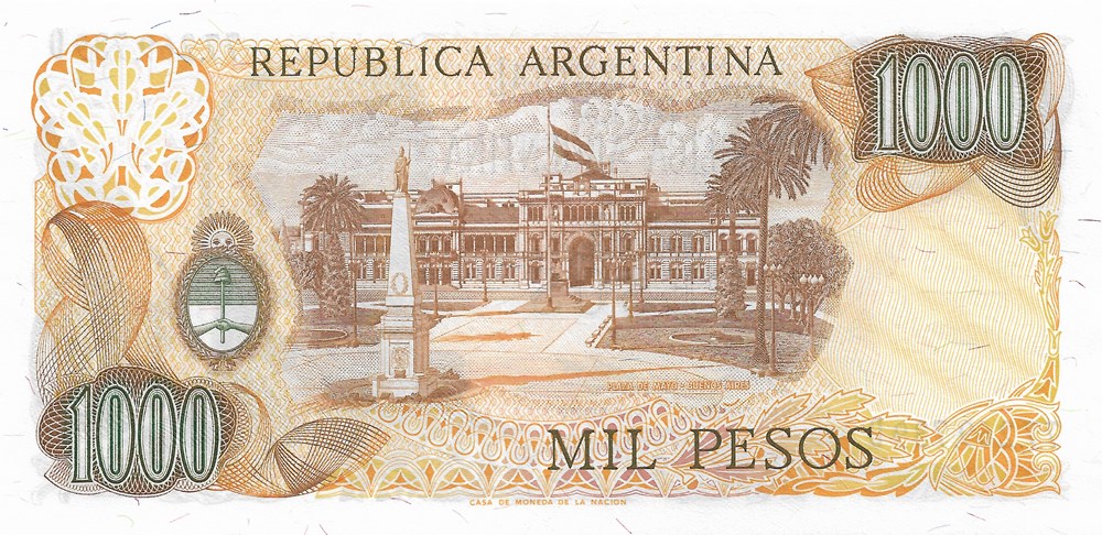 1.000 pesos billets amerique du sud argentine 1 000 pesos