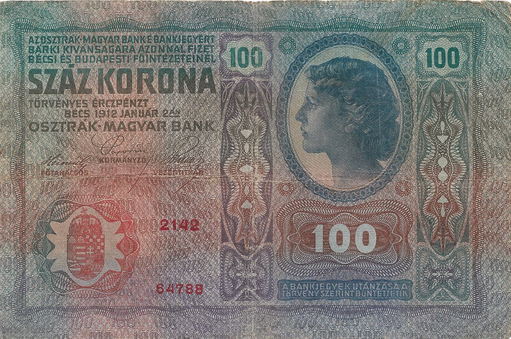 100 couronnes billets europe autriche 100 couronnes