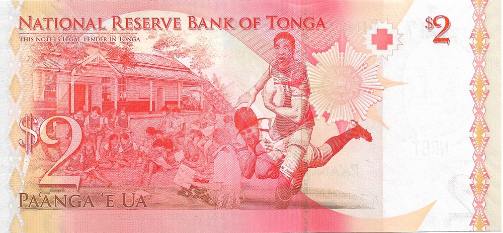 2 pa’anga billets oceanie tonga 2 pa anga