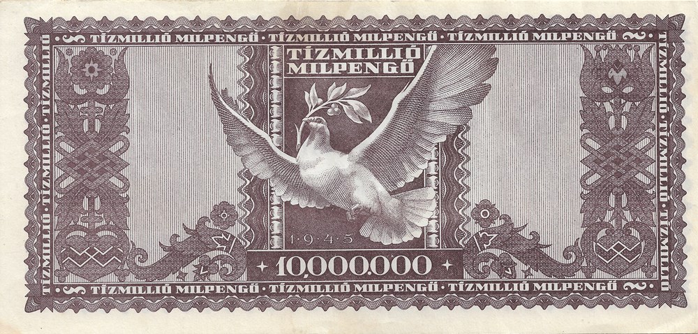 10.000.000 milpengö billets europe hongrie 10 000 000 milpengo