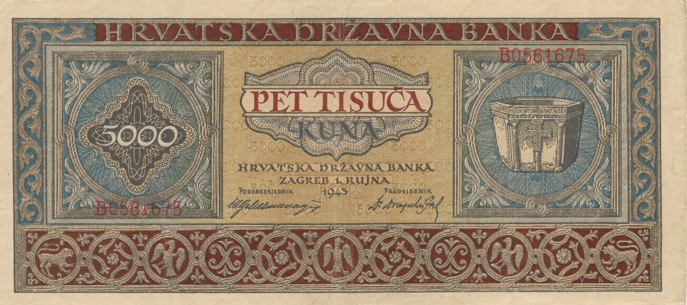 5.000 kuna billets europe croatie 5 000 kuna