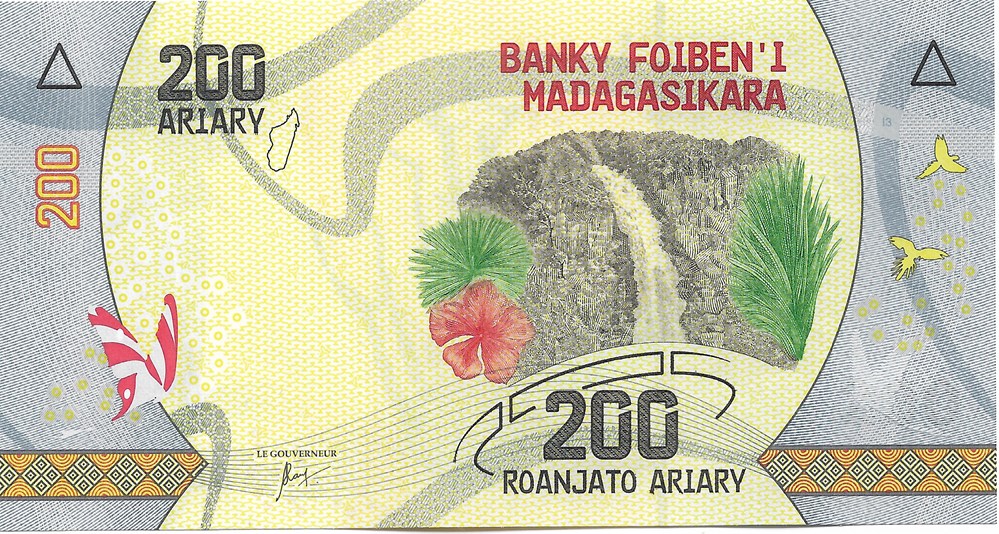 200 ariary billets afrique madagascar 200 ariary