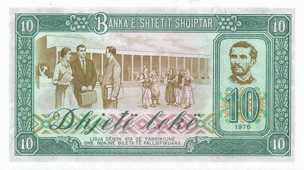 10 lek billets europe albanie 10 lek