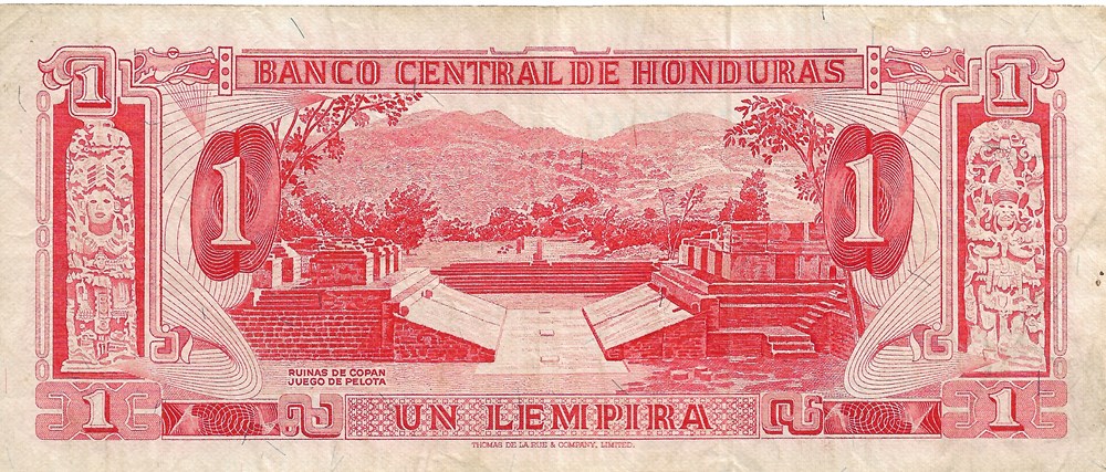 billets amerique centrale et caraibes honduras 1 lempira