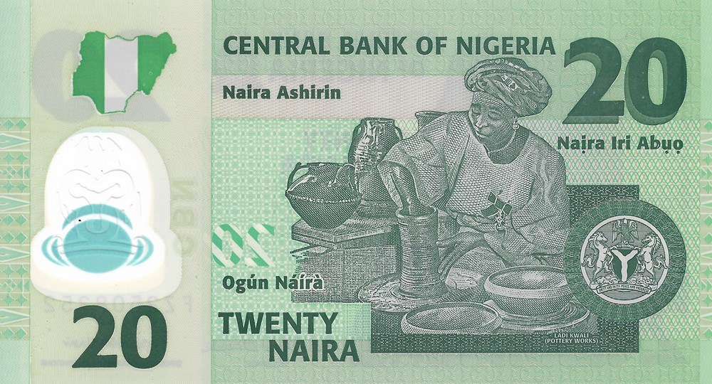 20 naira billets afrique nigeria 20 naira