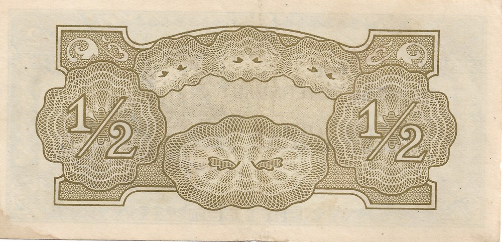 ½ roupie billets asie myanmar roupie