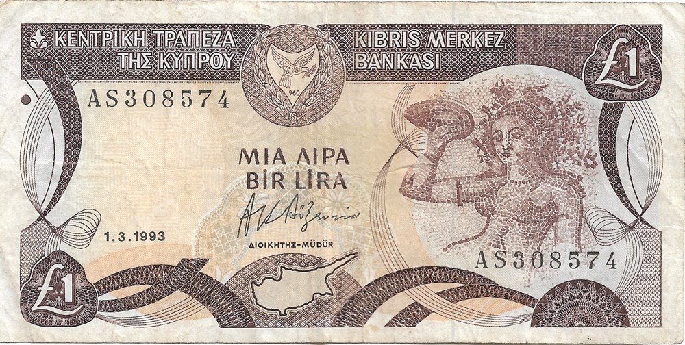 1 livre billets europe chypre 1 livre