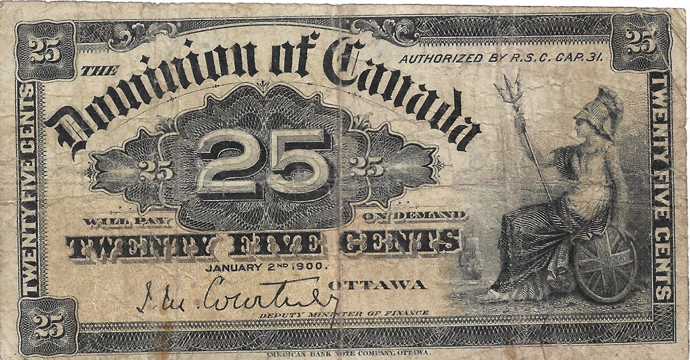 25 cents billets amerique du nord canada 25 cents