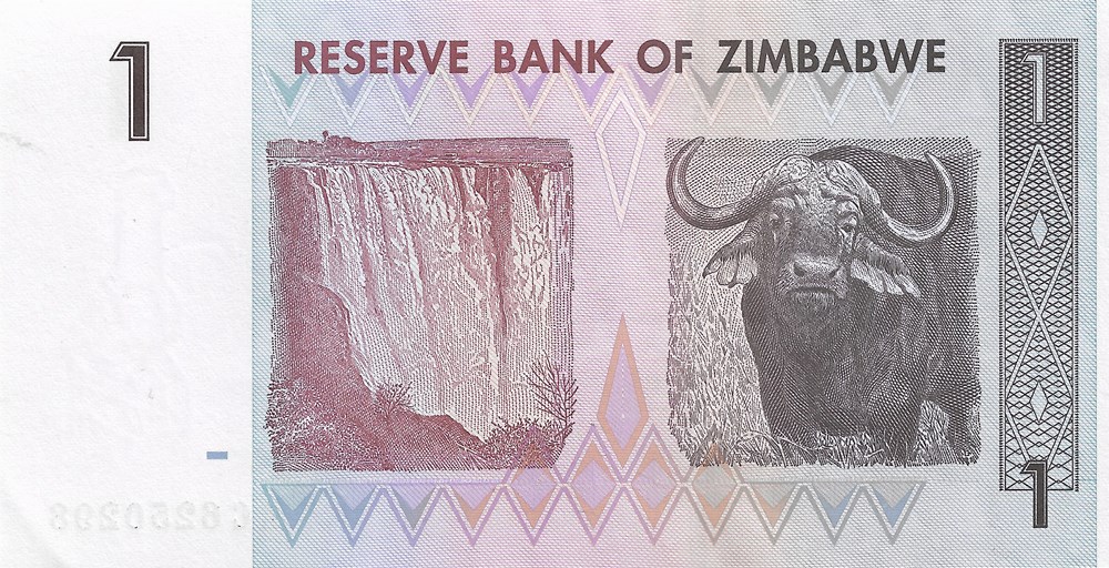 1 dollar billets afrique zimbabwe 1 dollar