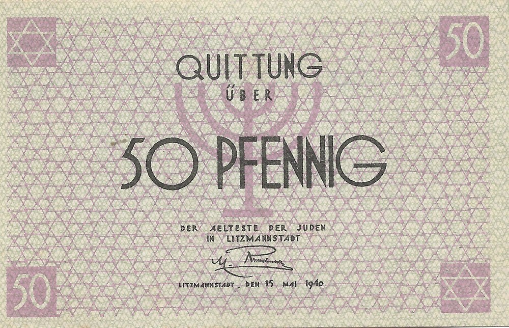 billets europe pologne 50 pfennigs