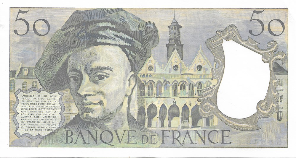 50 francs billets europe france 50 francs