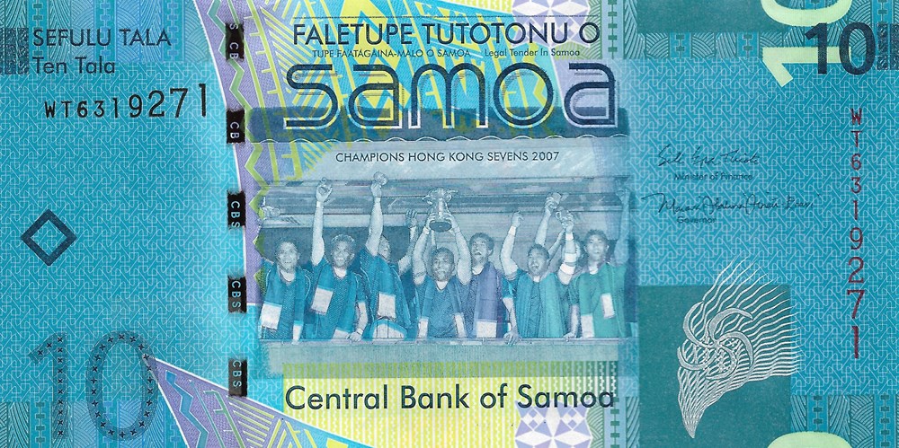 10 tala billets oceanie samoa 10 tala