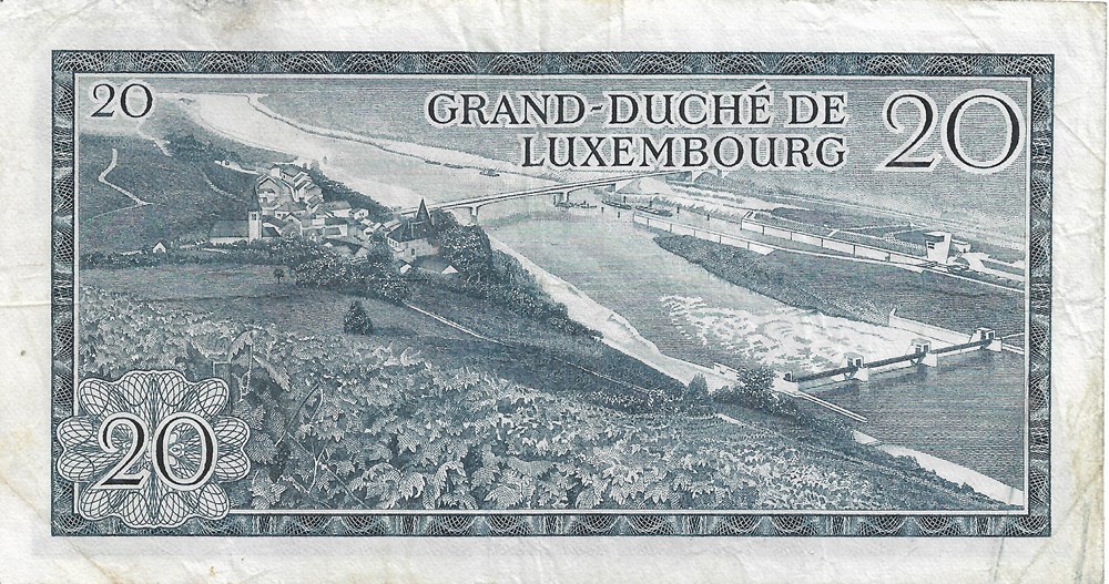 20 francs billets europe luxembourg 20 francs
