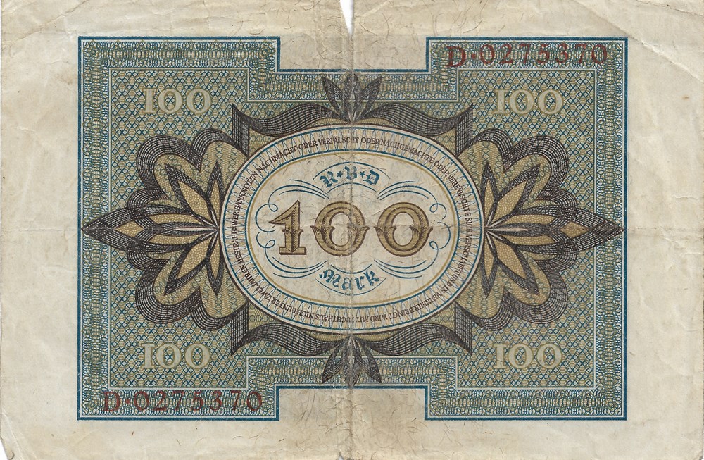 100 marks billets europe allemagne 100 marks