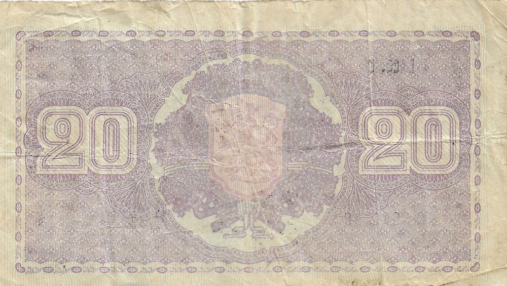 20 marks billets europe finlande 20 marks