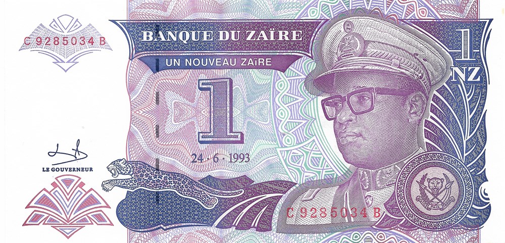 CONGO – République du Zaïre - 1 nouveau zaïre - Banknoten - Afrika