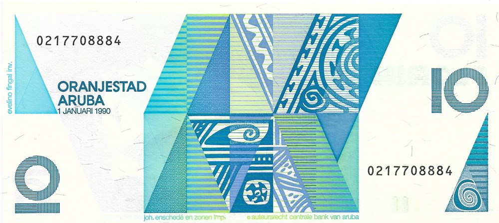 10 florins billets amerique centrale et caraibes aruba 10 florins