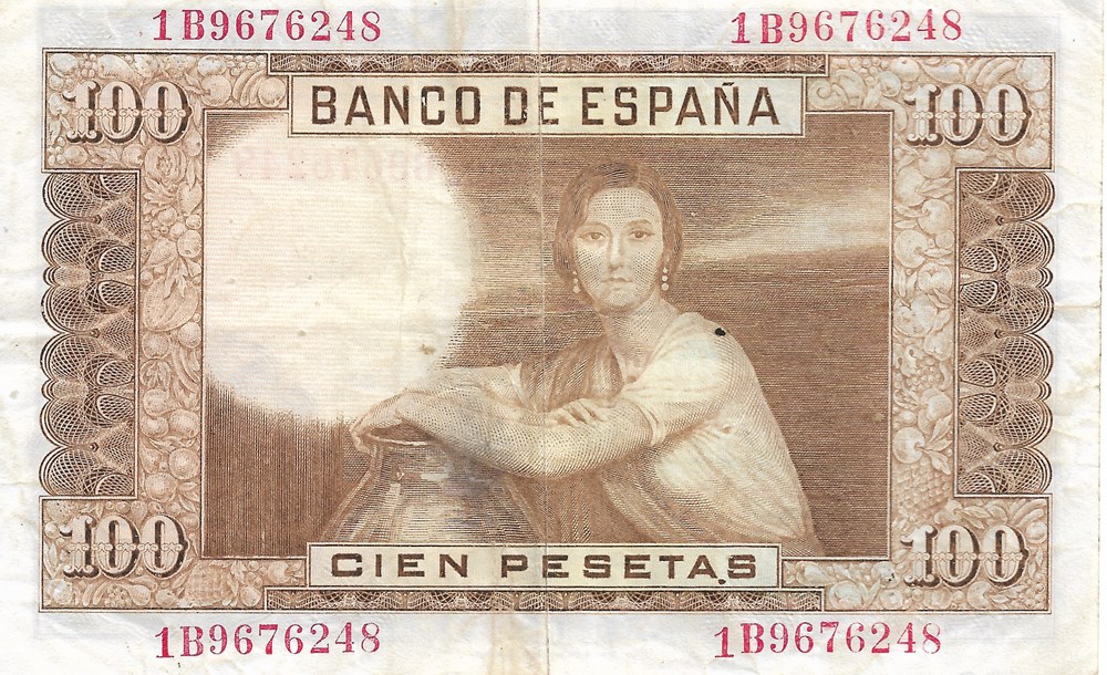 100 pesetas billets europe espagne 100 pesetas