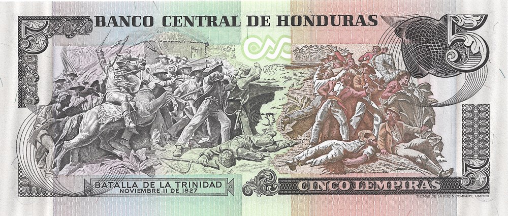 billets amerique centrale et caraibes honduras 5 lempiras