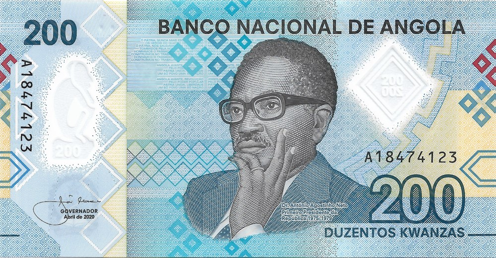 200 kwanzas billets afrique angola 200 kwanzas