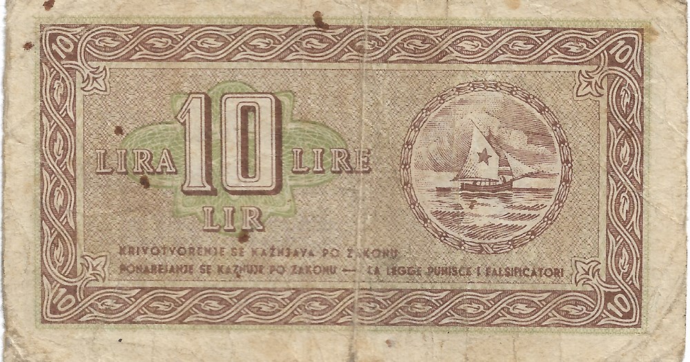 10 lires billets europe yougoslavie 10 lires