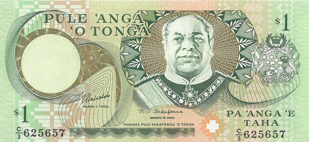 1 pa’anga billets oceanie tonga 1 pa anga