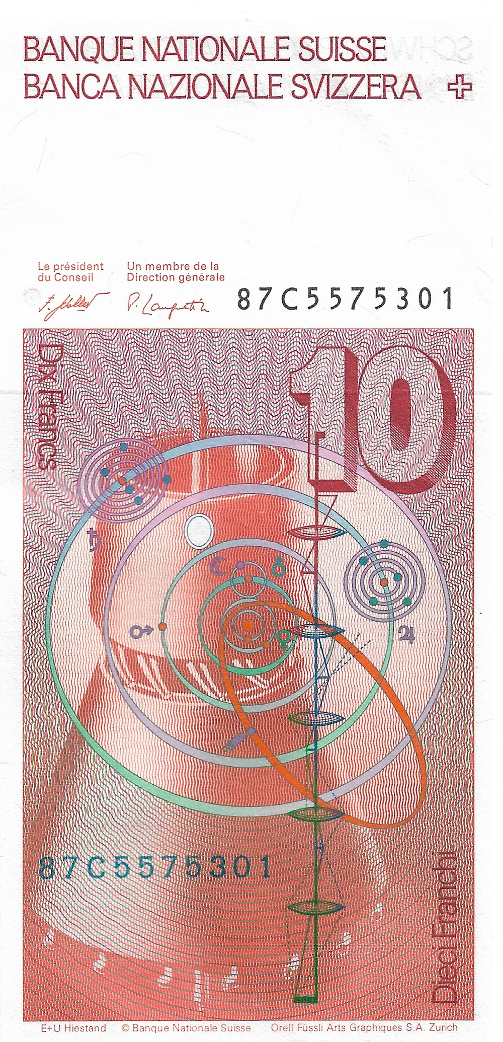 10 francs billets europe suisse 10 francs