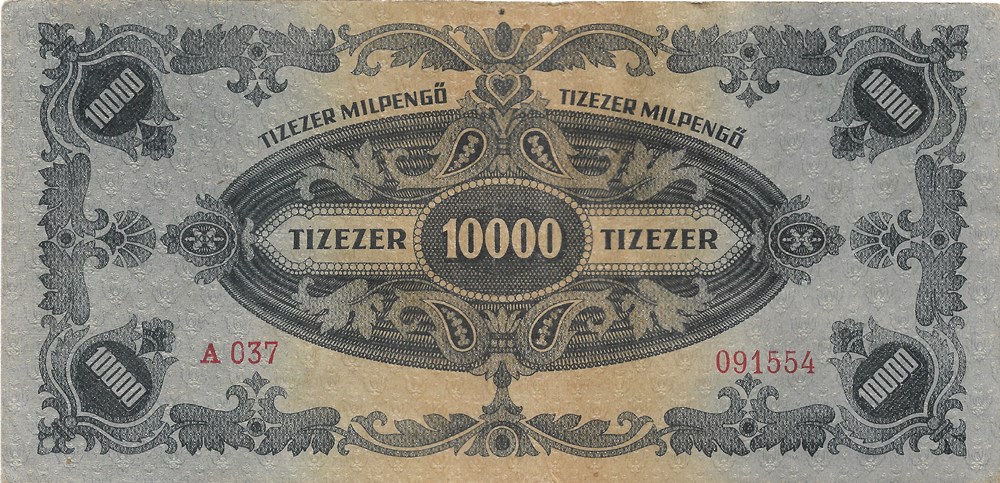 10.000 milpengö billets europe hongrie 10 000 milpengo
