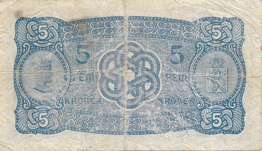 5 couronnes billets europe norvege 5 couronnes