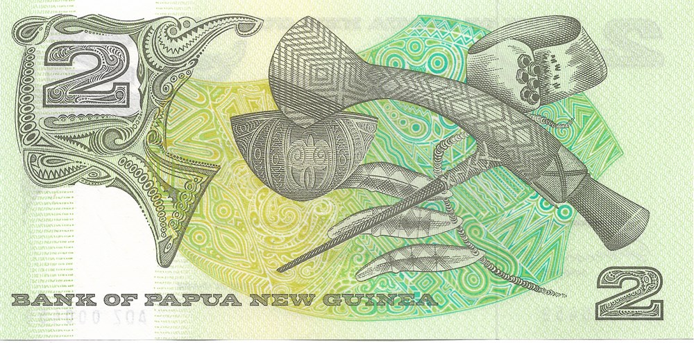 2 kina billets oceanie papouasie nouvelle guinee 2 kina