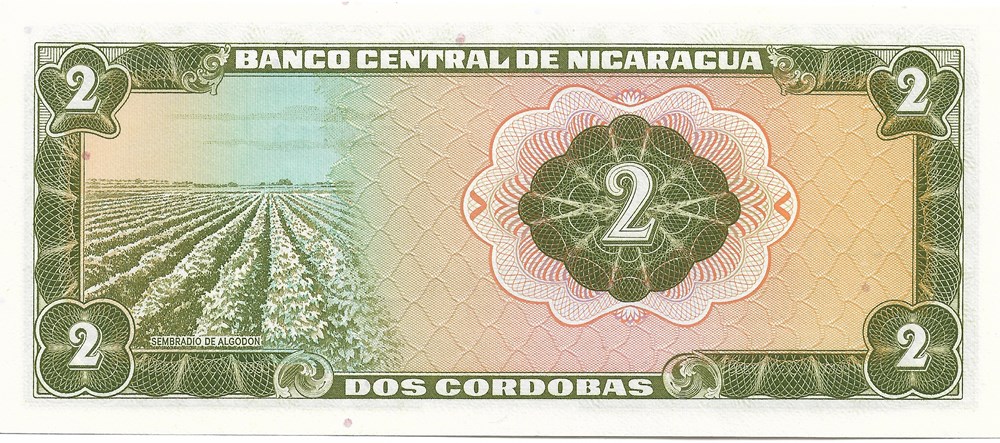 2 cordobas billets amerique centrale et caraibes nicaragua 2 cordobas
