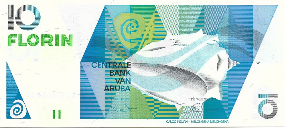 10 florins billets amerique centrale et caraibes aruba 10 florins