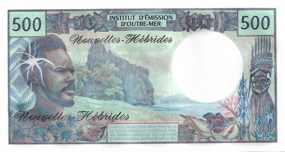 500 francs billets oceanie vanuatu 500 francs