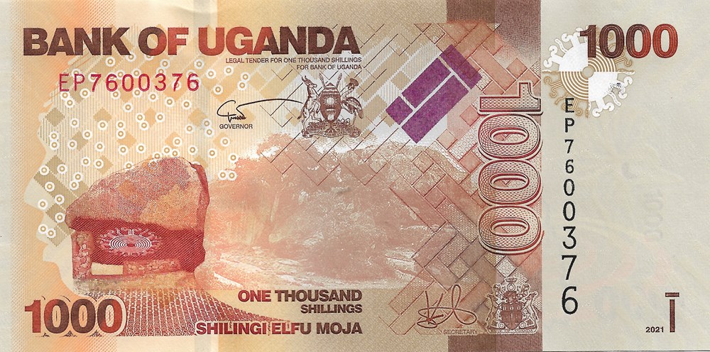 1.000 shillings billets afrique ouganda 1 000 shillings