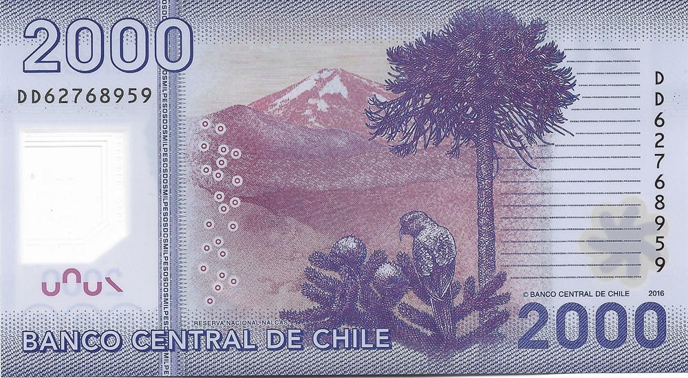 2.000 pesos billets amerique du sud chili 2 000 pesos