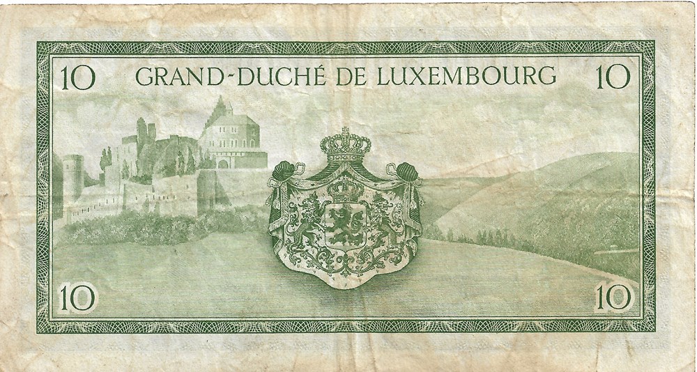 10 francs billets europe luxembourg 10 francs
