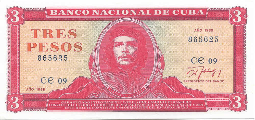 3 pesos billets amerique centrale et caraibes cuba 3 pesos