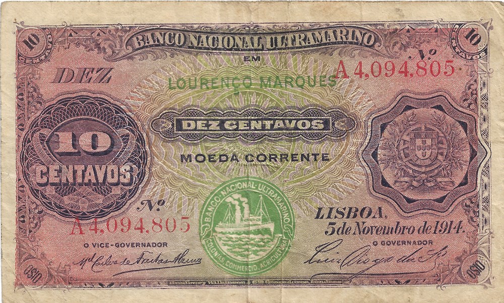 10 centavos billets afrique mozambique 10 centavos