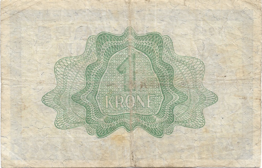 1 couronne billets europe norvege 1 couronne